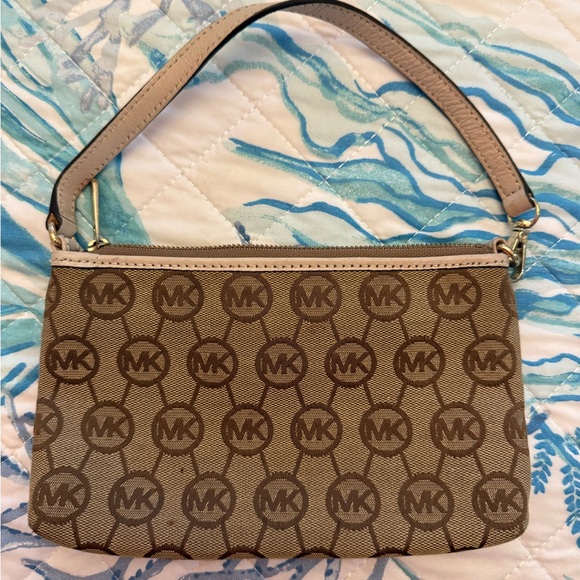 Michael Kors Brown Logo Clutch - Picture 2 of 4